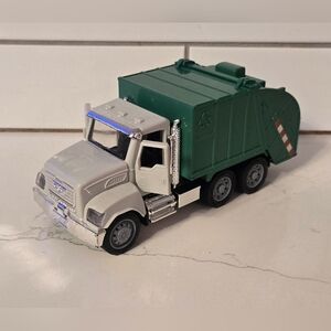 Driven by Battat Micro Series 7" Recycling Garbage Truck Green Sounds & Lights